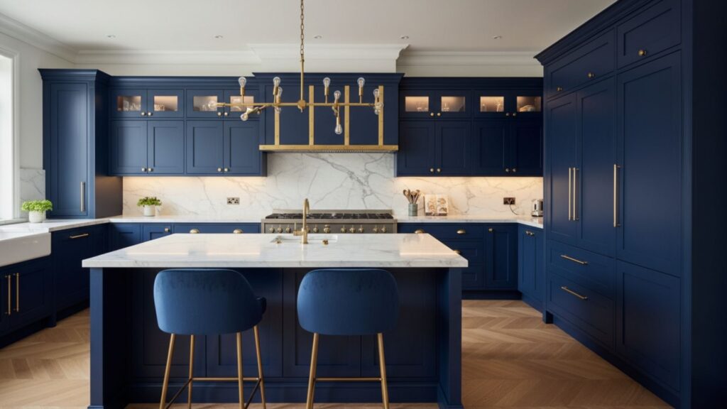 Navy Blue Kitchen Cabinet Colors