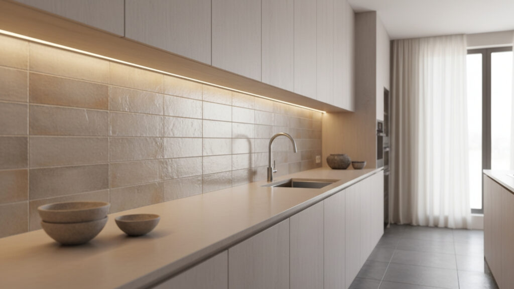 Neutral Color Backsplash Patterns