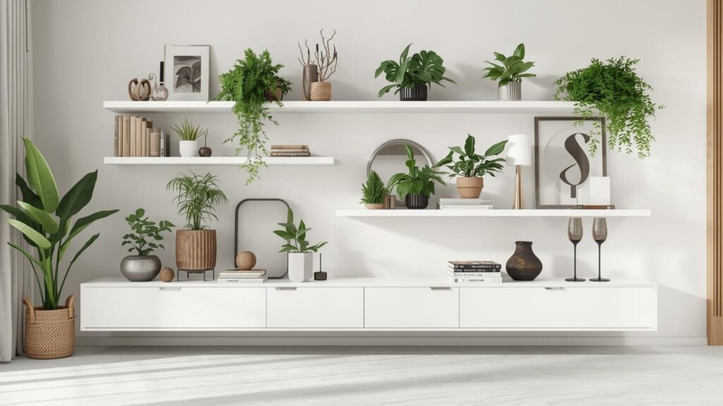 Add Floating Shelves Without Drilling Easy Display Options