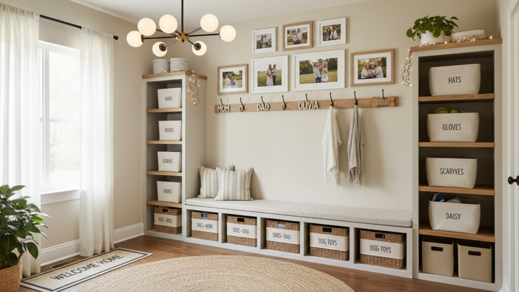 Add Personal Touches for a Welcoming Family Entryway
