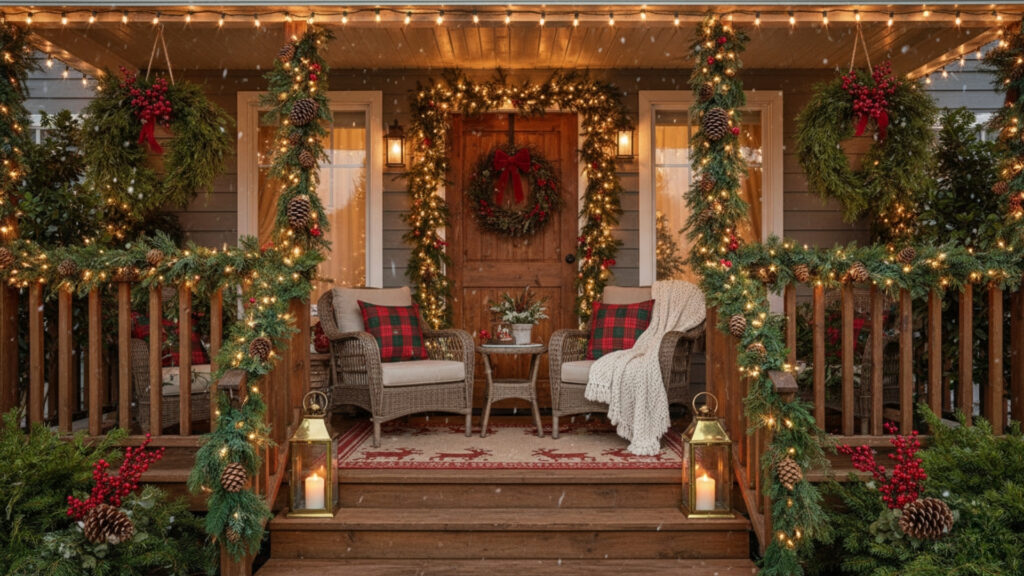 Porch Styling Ideas for Cozy Outdoor Christmas Decor