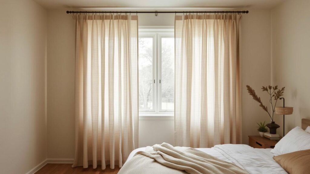 Install Temporary Window Treatments for Instant Comfort