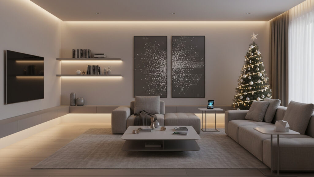 Modern Christmas Decor Seamlessly