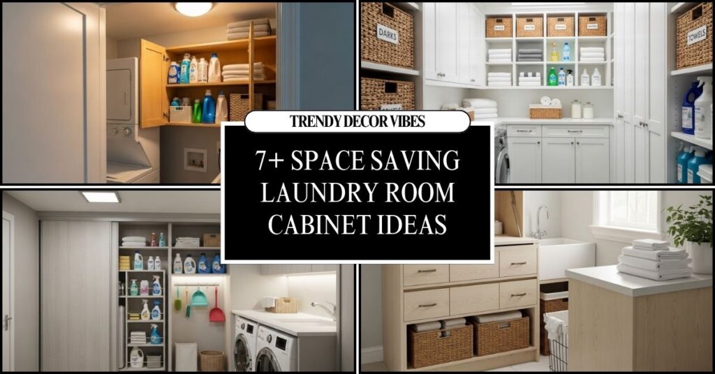 space saving laundry room cabinet ideas