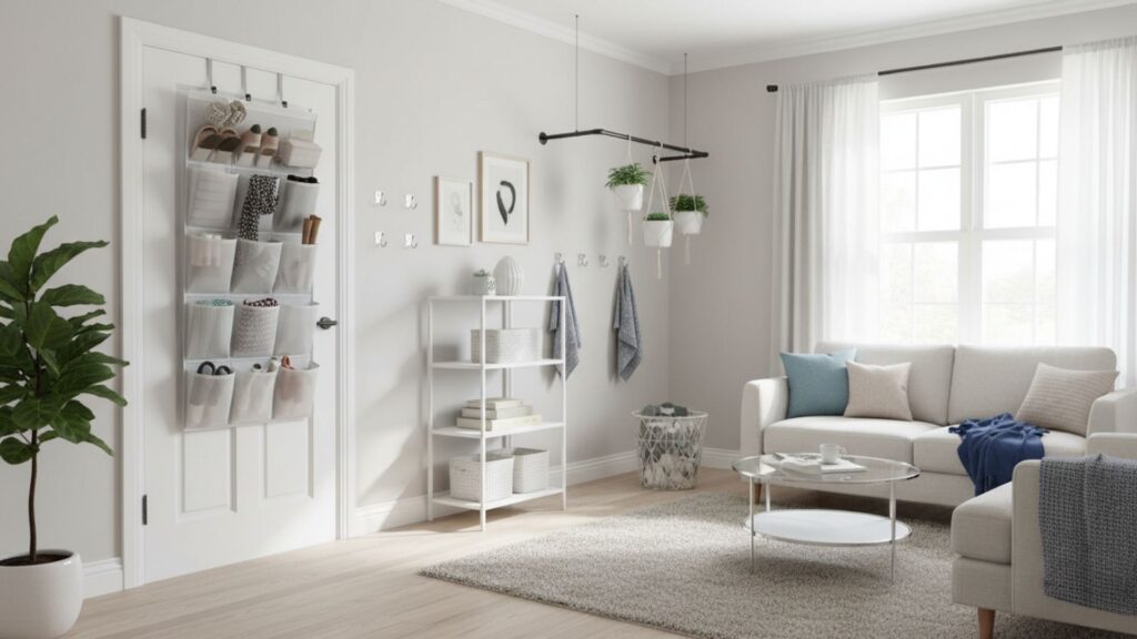 Add Temporary Storage Solutions to Improve Function Without Drilling