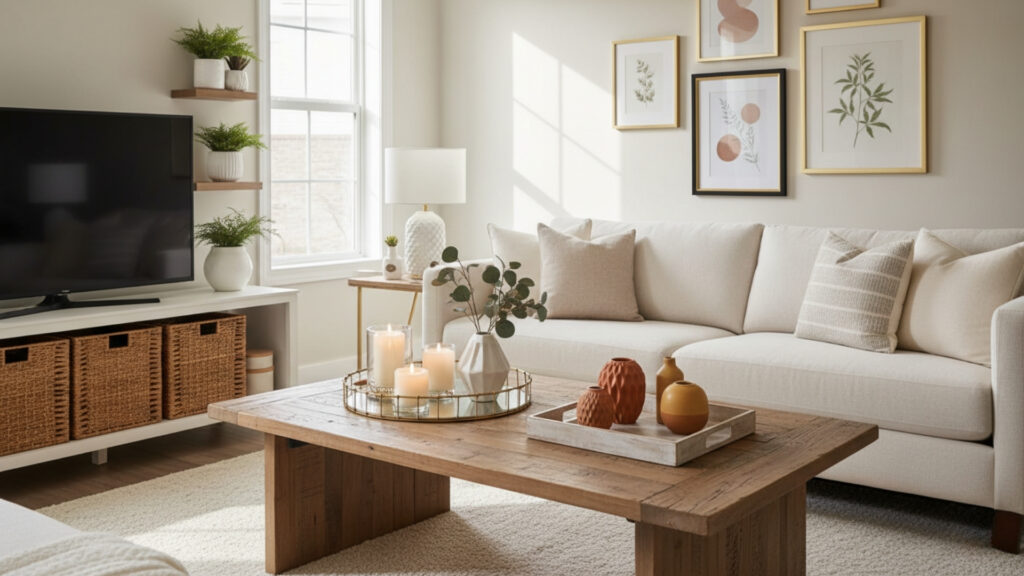 Transform Your Living Room With Stylish Dollar Store Finds