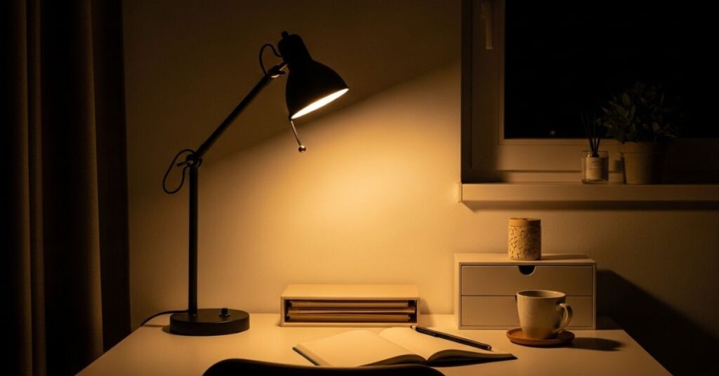 Adjustable Desk Lamp with Warm Lighting