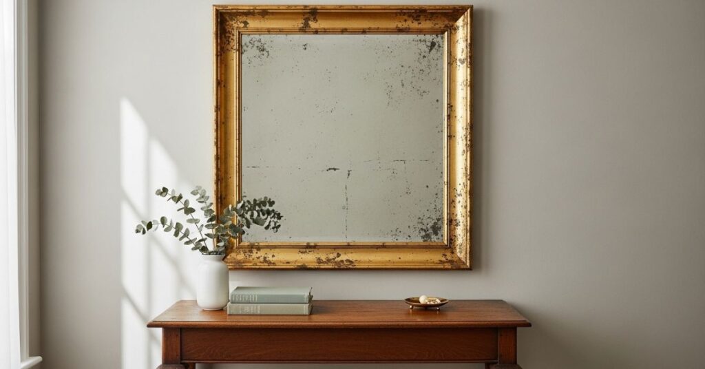 Antique Mirrors as Statement Wall Decor