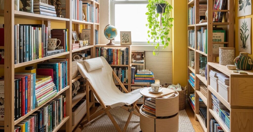 Apartment-Friendly Home Library Ideas