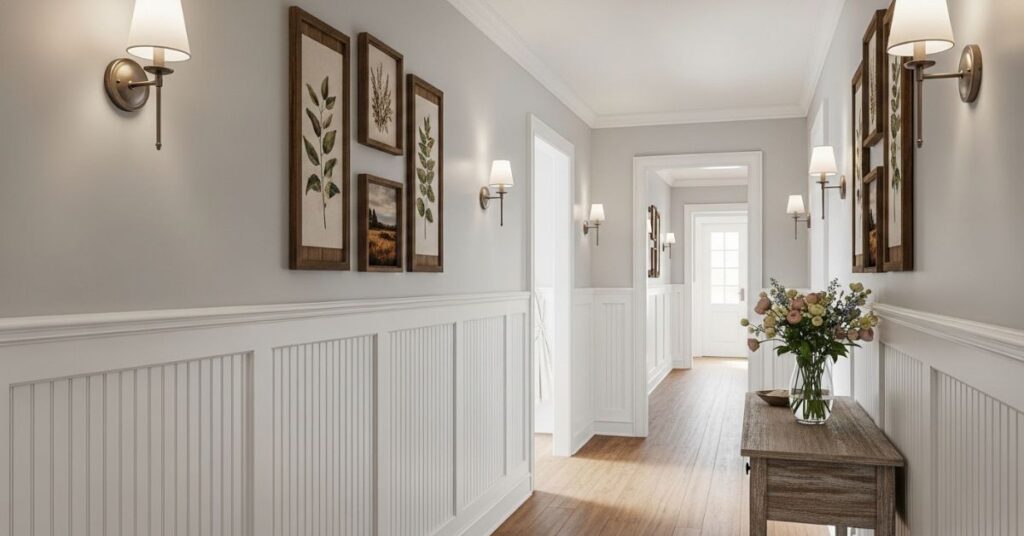 Beadboard Wainscoting for Elegant Hallways