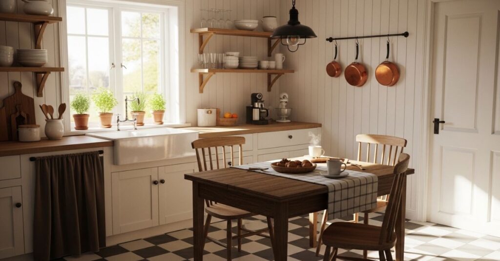 Beadboard in the Kitchen for Cottage Charm