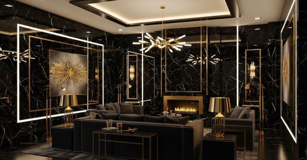 Black Marble Design Ideas for Bold Interiors