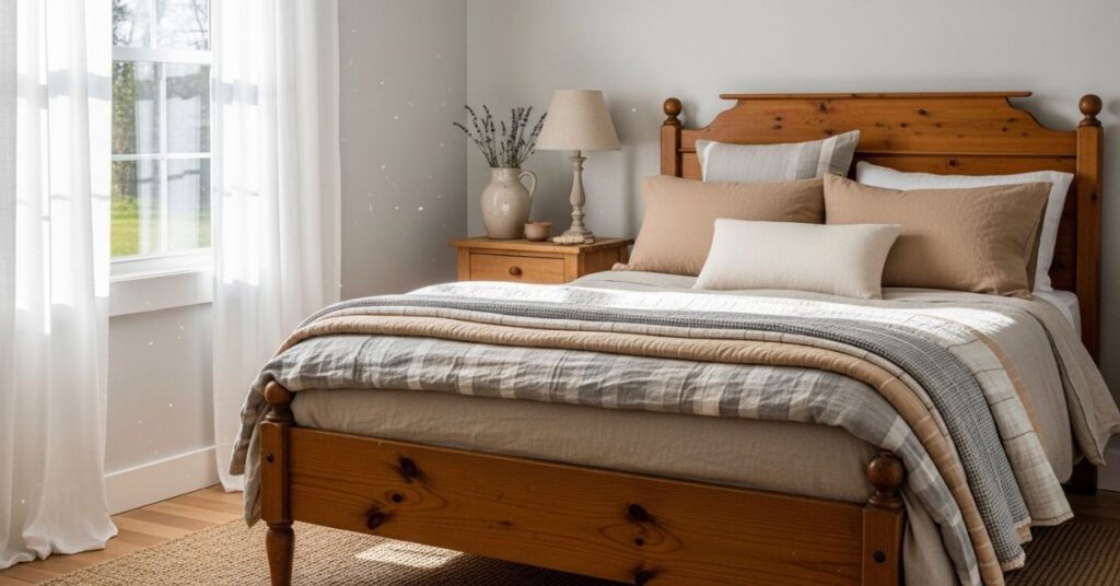 Charming Country Bedrooms with Soft Linen Layers