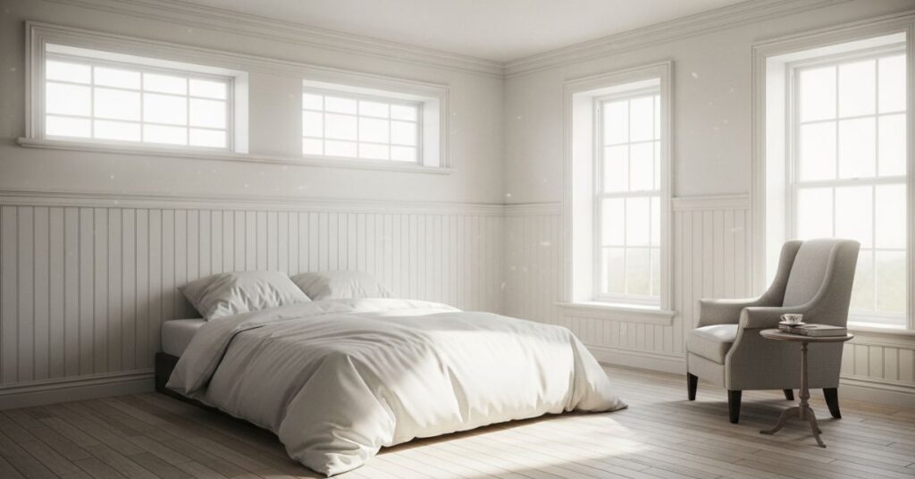 Classic White Beadboard for a Timeless Look