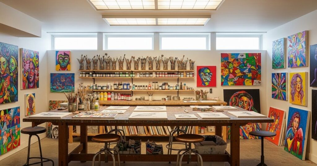Creative Art Studio Basement