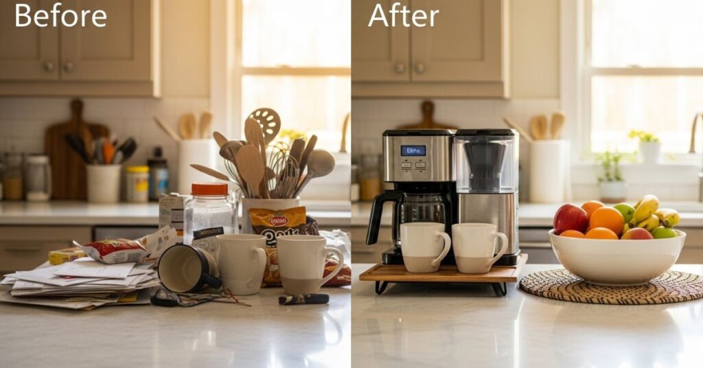 Declutter and Maximize Counter Space
