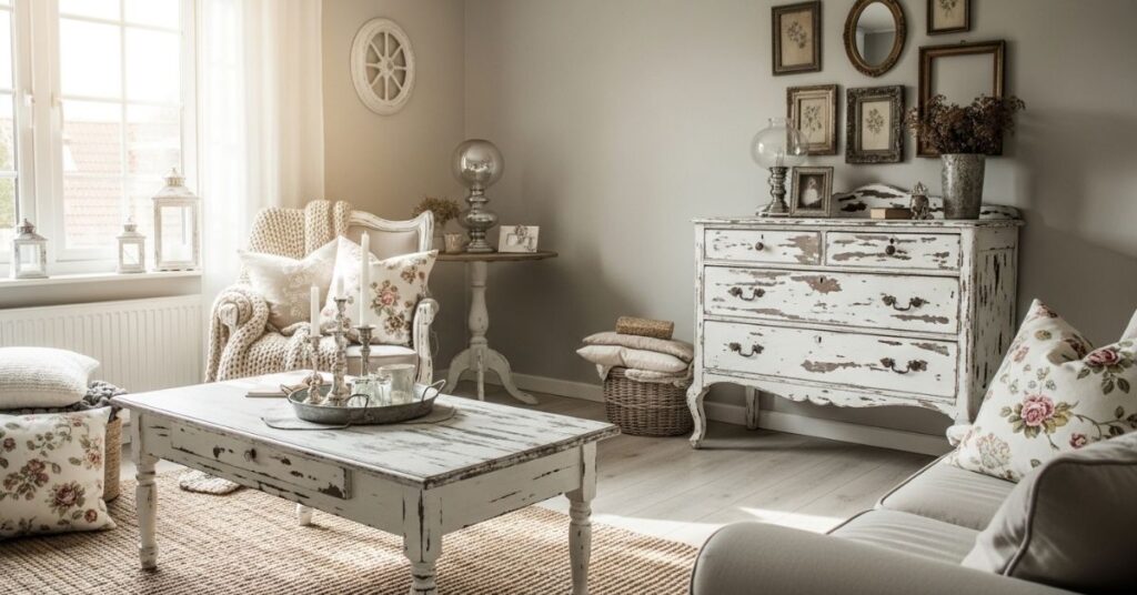 Distressed White Furniture for a Timeless Shabby Chic Look