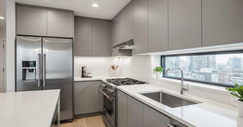 Efficient Work Triangle Layouts