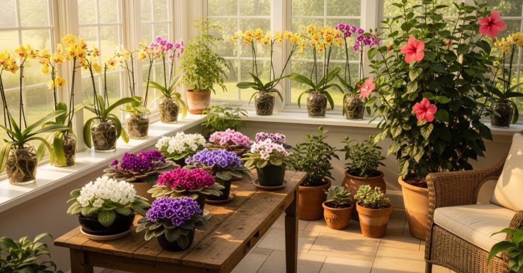 Flowering Plants That Bloom Beautifully in a Sunroom