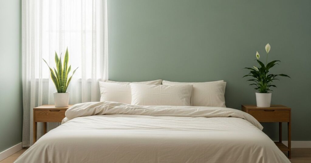 Green Hues for a Nature-Inspired Bedroom