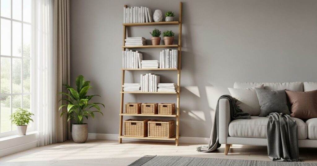 Ladder Style Bookshelves
