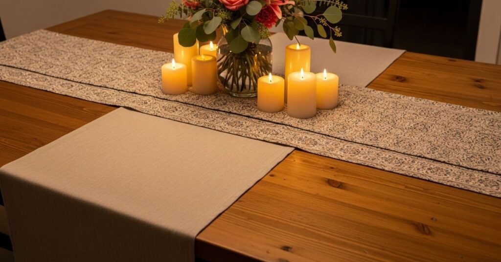 Layered Table Runners for Visual Interest