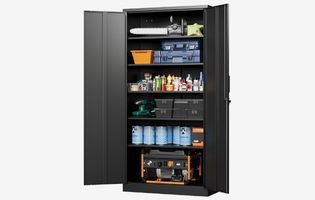 Letaya Metal Garage Storage Cabinets with Lock