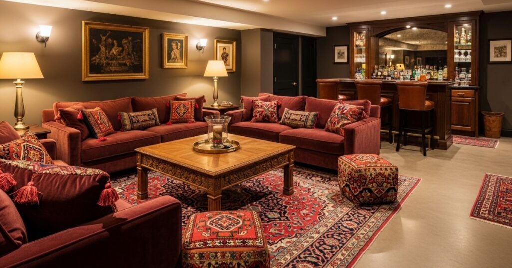 Luxurious Basement Lounge