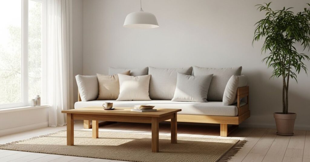 Minimalist Japandi Living Room Setup