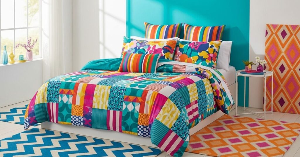 Mixing Patterns and Colors for a Playful Look