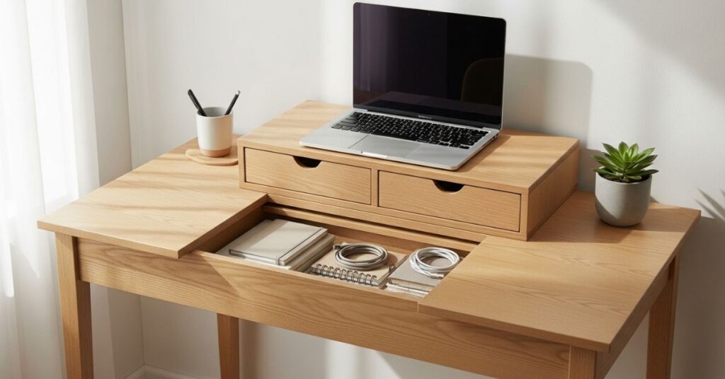 Monitor Stand with Built-In Storage