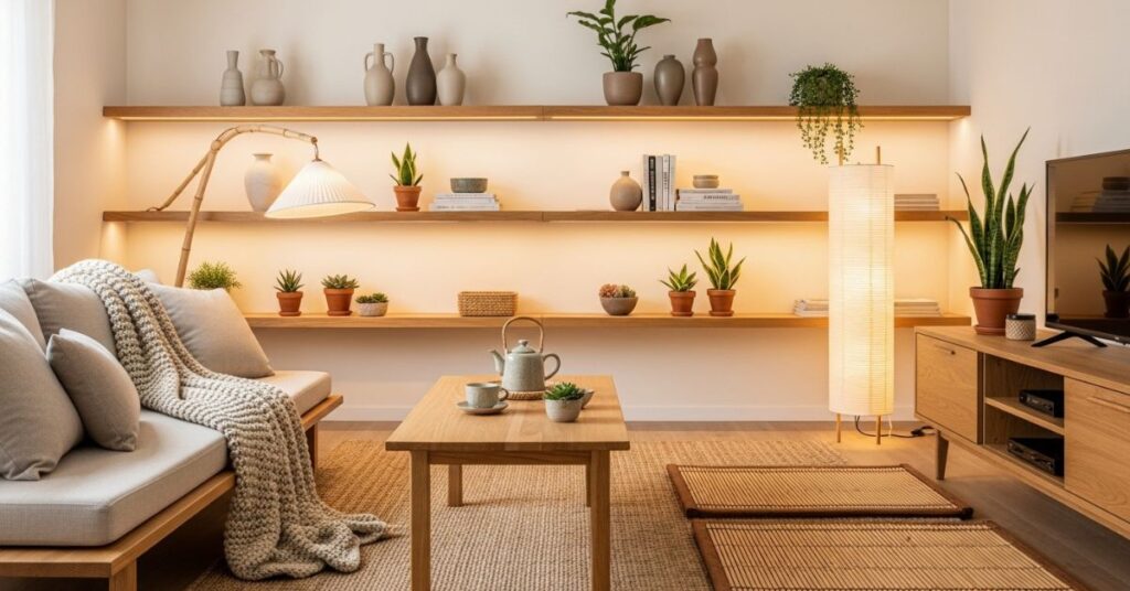 Natural Wood Elements in Japandi Decor