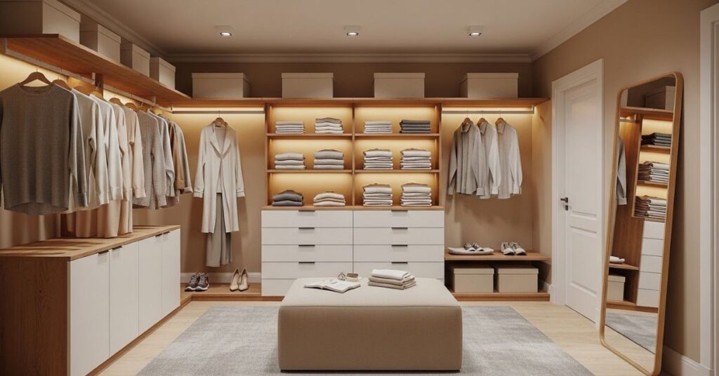 Neutral Color Palettes for Walk-In Closets