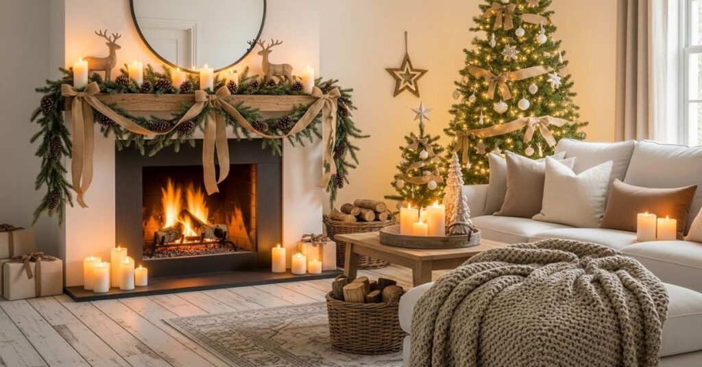 Neutral Rustic Christmas Color Palettes for a Calm Holiday Look