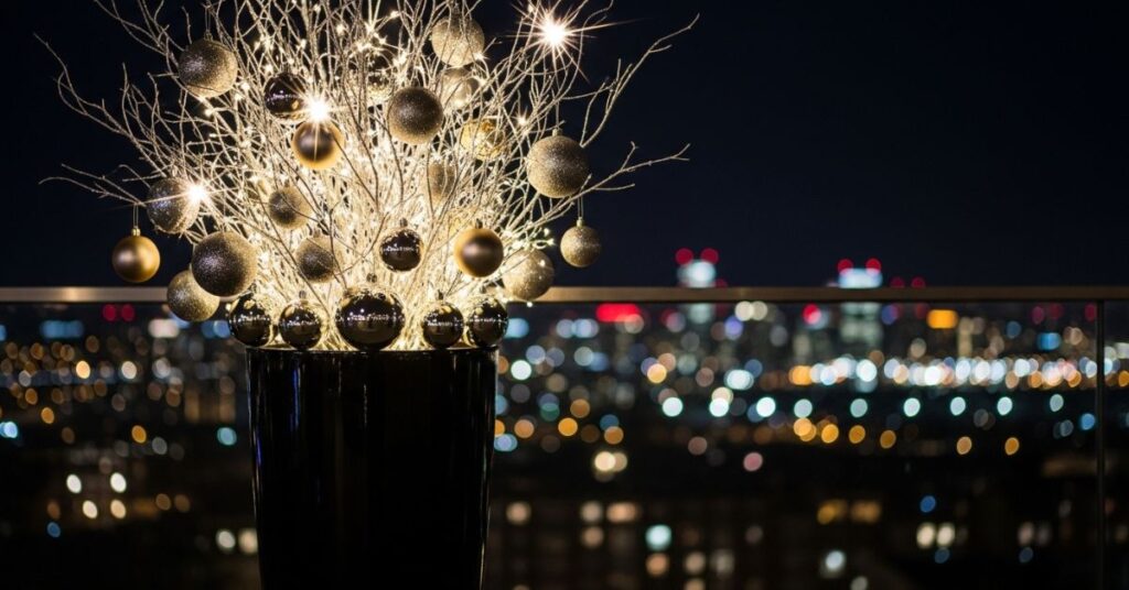 New Year’s Sparkle Winter Planter Arrangement