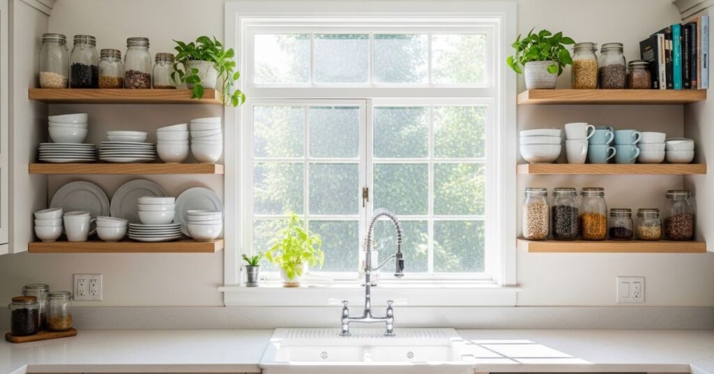 Open Shelving for a Modern Look