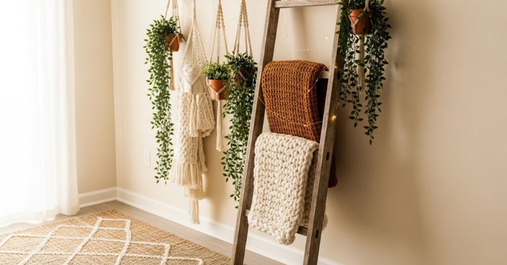 Repurpose Old Ladders Into Trendy Home Decor Accents