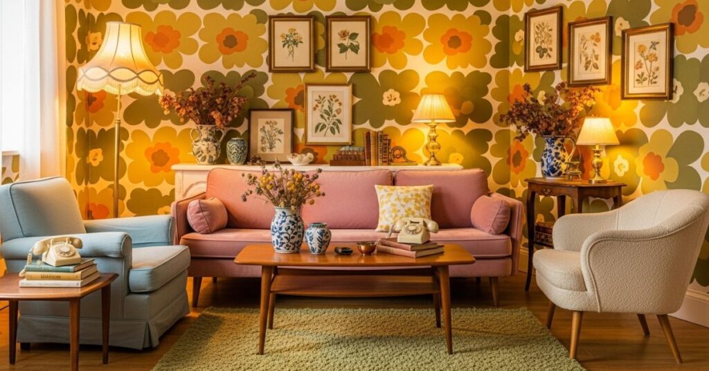 Retro Floral Wallpaper Revival