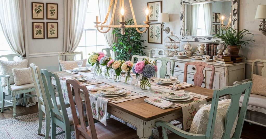 Shabby Chic Dining Room Ideas for a Cozy Vintage Feel