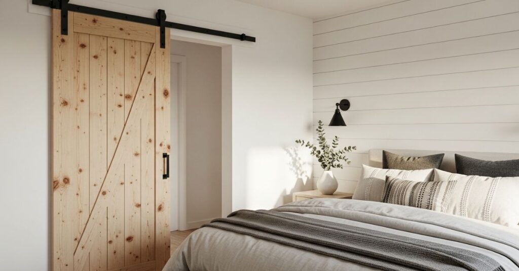 Sliding Rustic Wooden Doors for Modern Farmhouse Interiors