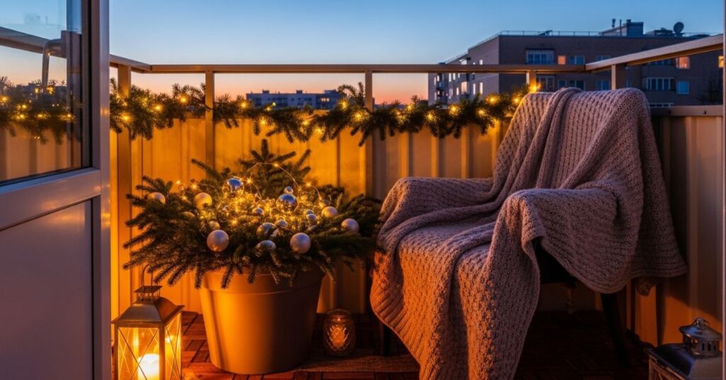 Small Balcony Winter Planter for Apartments
