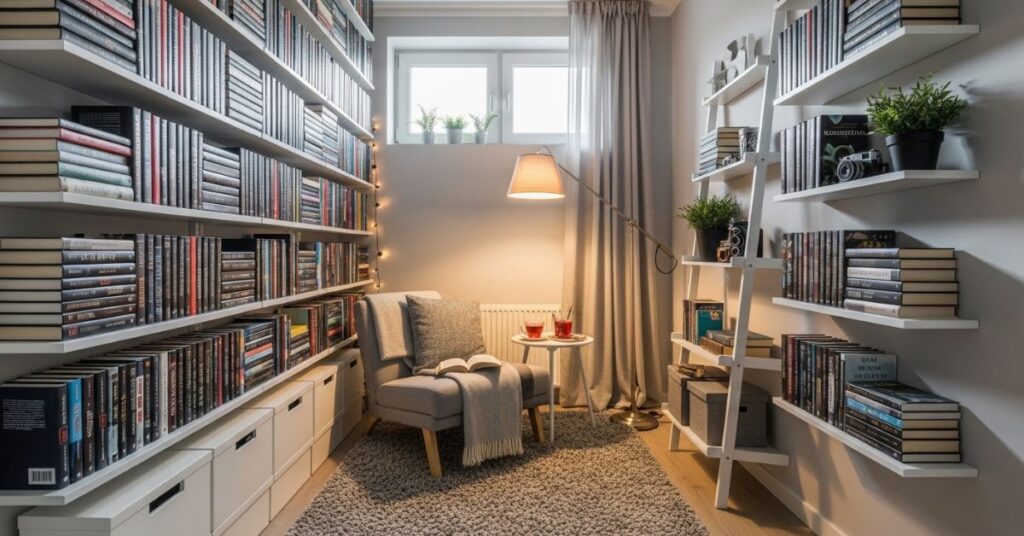 Small Space Home Library Ideas