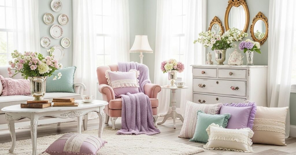 Soft Pastel Color Palettes That Define Shabby Chic Decor
