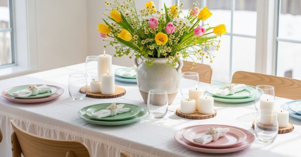 Spring Table Styling with Fresh Centerpieces