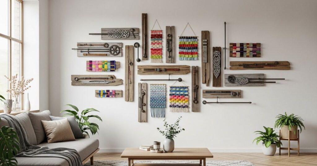 Stylish Wall Decor Ideas Using Recycled Materials