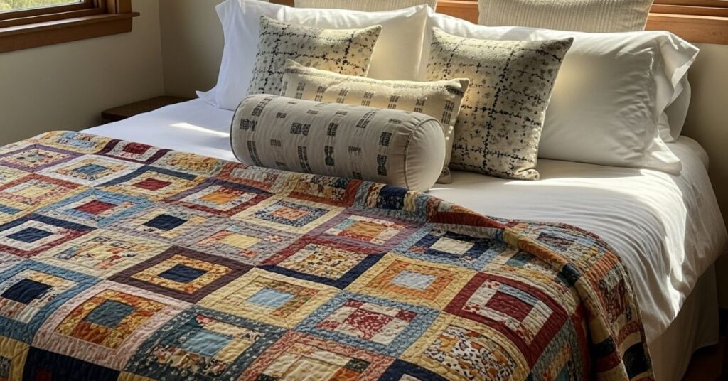 Upgrade Bedding with DIY Quilted Throws