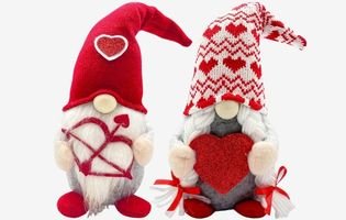 Valentine Couple Gnomes Decorations for Home