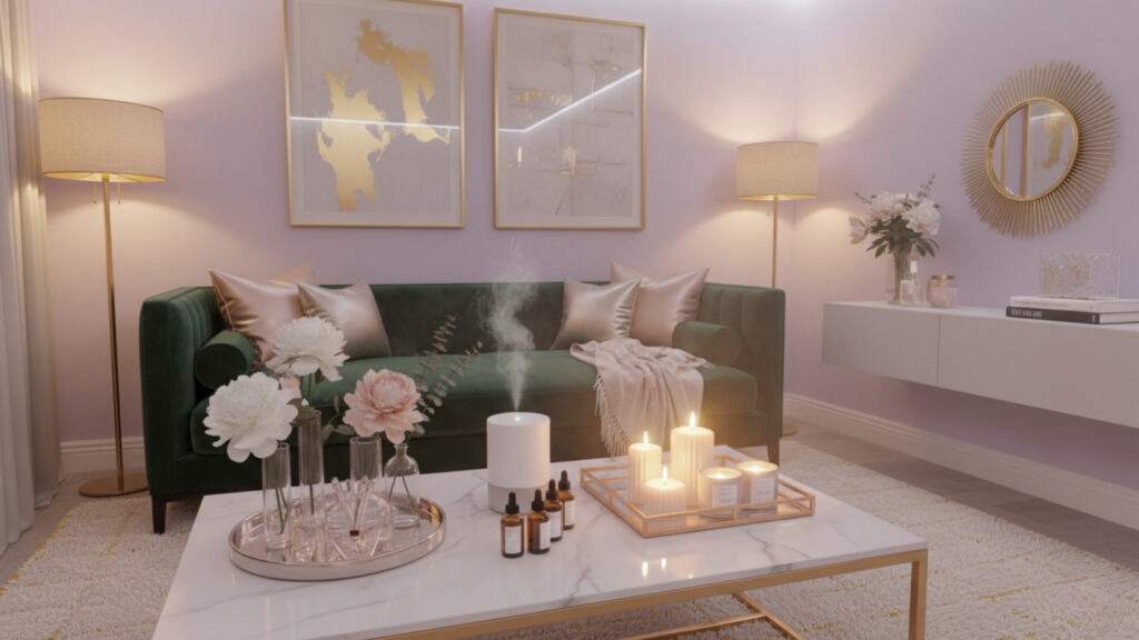 Accessories and Scents in a Stylish Woman's Cave