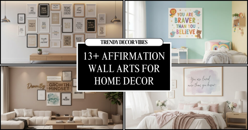 affirmation wall arts for home decor