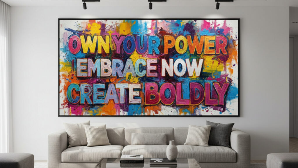 Bold Statement Canvas Affirmation Pieces